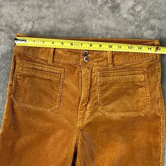 Pilcro Anthropologie Pants Womens 30 Bootcut Corduroy Trousers Burnt Orange - Picture 9 of 10